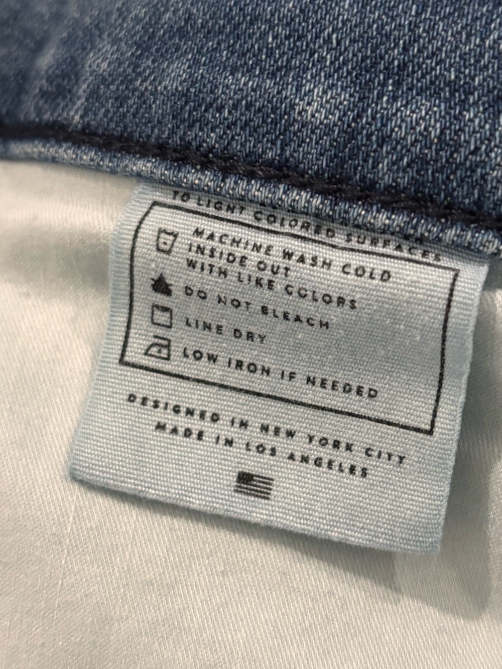 🔵⚪️AYR Indigo Straight-Leg Jeans with Raw Hem - Picture 9 of 15